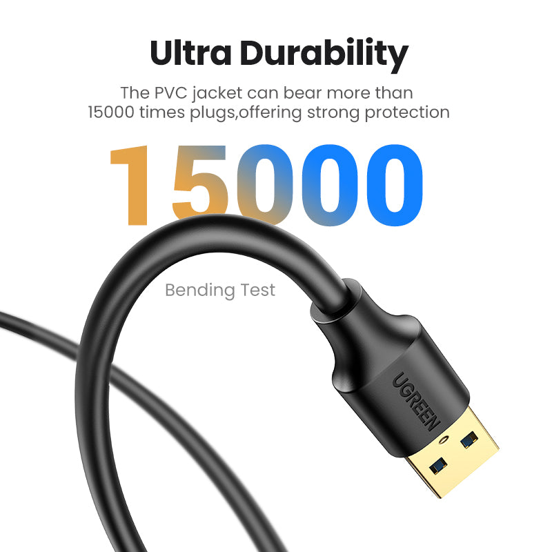 UGREEN 10373 2m 5Gbps High Speed USB 3.0 Extension Cable Gold-plated Connector Cord for PS4/Xbox/USB Flash Drive/Printer UGREEN 10373 2m 5Gbps High Speed USB 3.0 Extension Cable Gold-plated Connector Cord for PS4/Xbox/USB Flash Drive/Printer